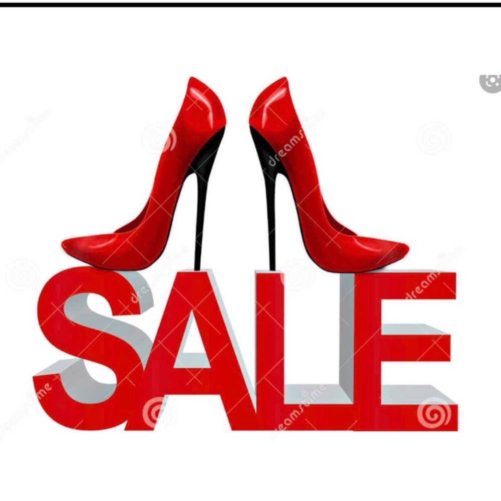 SHOE SALE BUY 1 GET 2nd 1/2 off